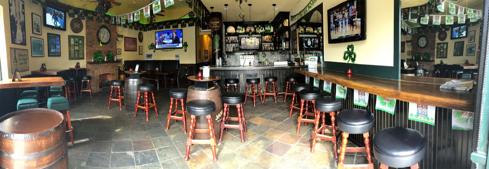 Interior bar view at The Irishman